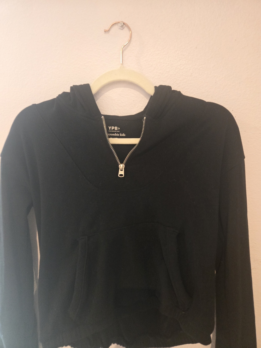 abercrombie kids Black Zip-Neck Hoodie